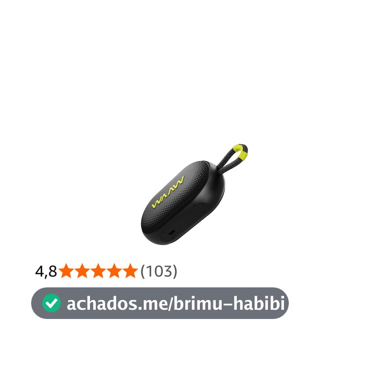WAAW by ALOK Caixa de Som Bluetooth ME 110 12 Horas de Reprodução, Resistente à Água com Alça Integrada