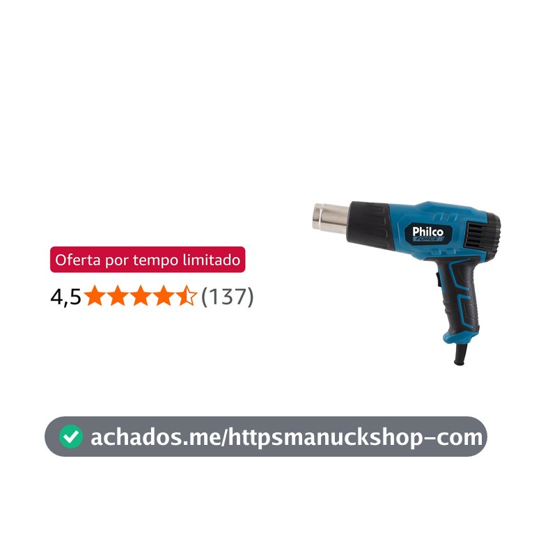 Soprador Térmico Philco Force c/ 4 ponteiras PST01 127V