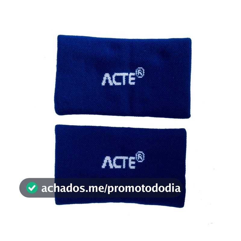 Acte, Munhequeira 12x8cm Tamanho G F12-A - Azul e Branco