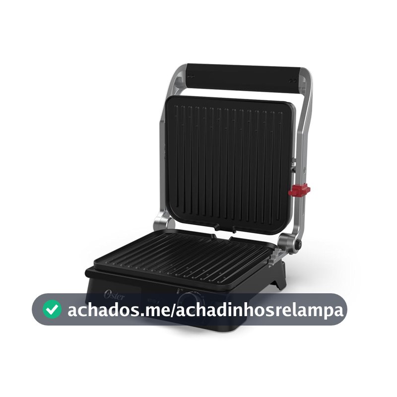 Grill Elétrico Multiuso Inox Oster 2 em 1-220V