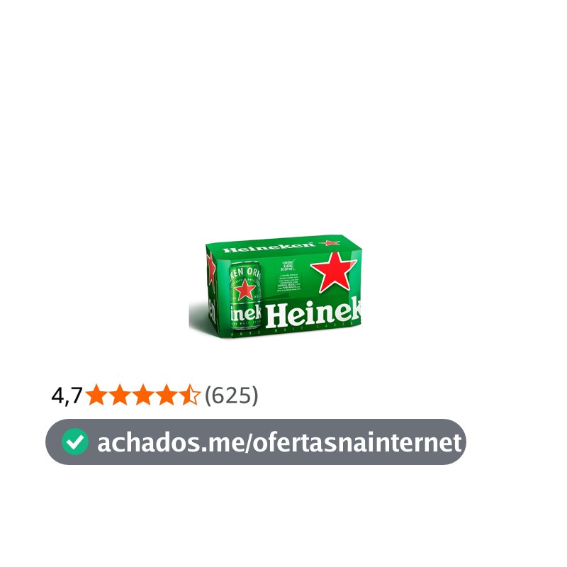 Heineken Cerveja Lata 269ml Pack 8 Unidades