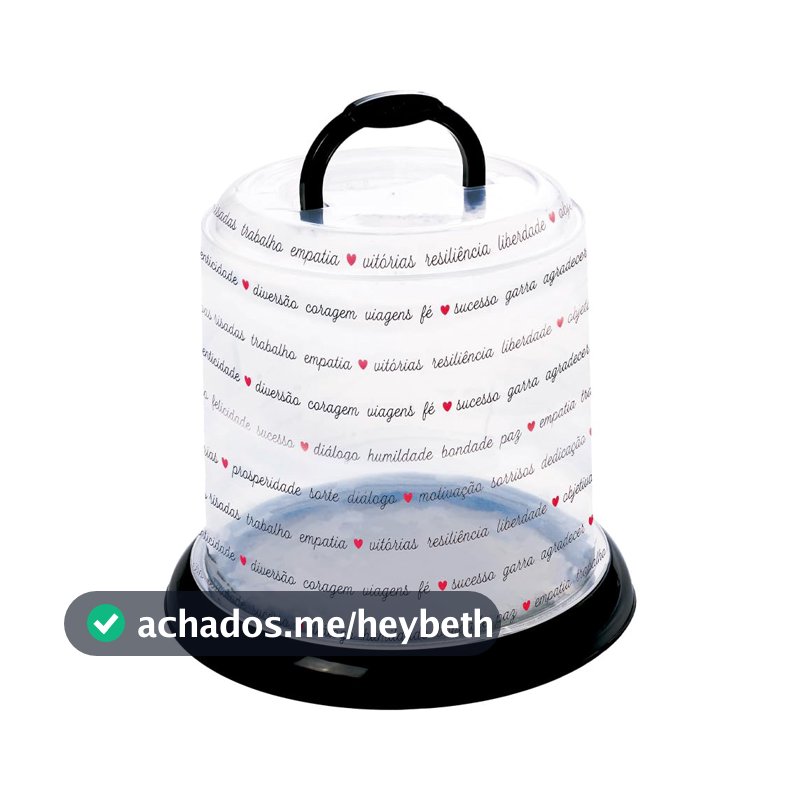 Plasútil Porta Panetone Chocotone Natal Plástico Decorado Palavras