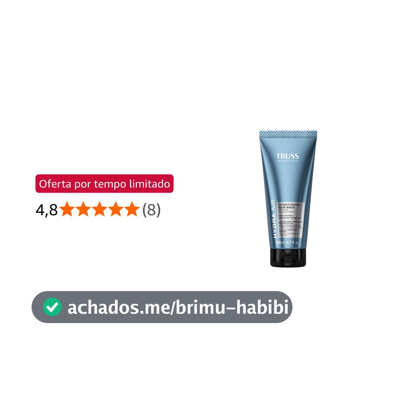 TRUSS Hydra Air CondMask Máscara Condicionante 200ml