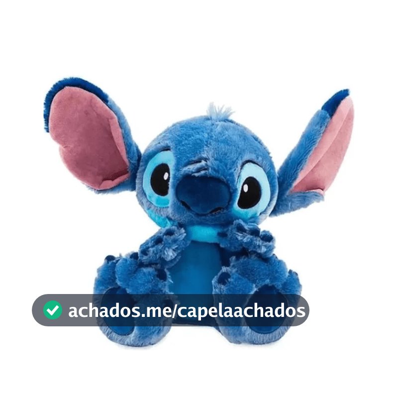 Disney - Pelúcia Stitch Big Feet 30cm, Azul