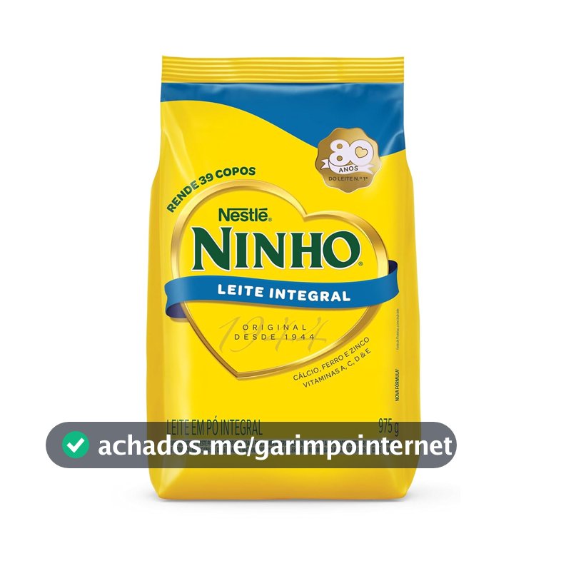Leite em Pó Ninho Integral Sachê 975g
