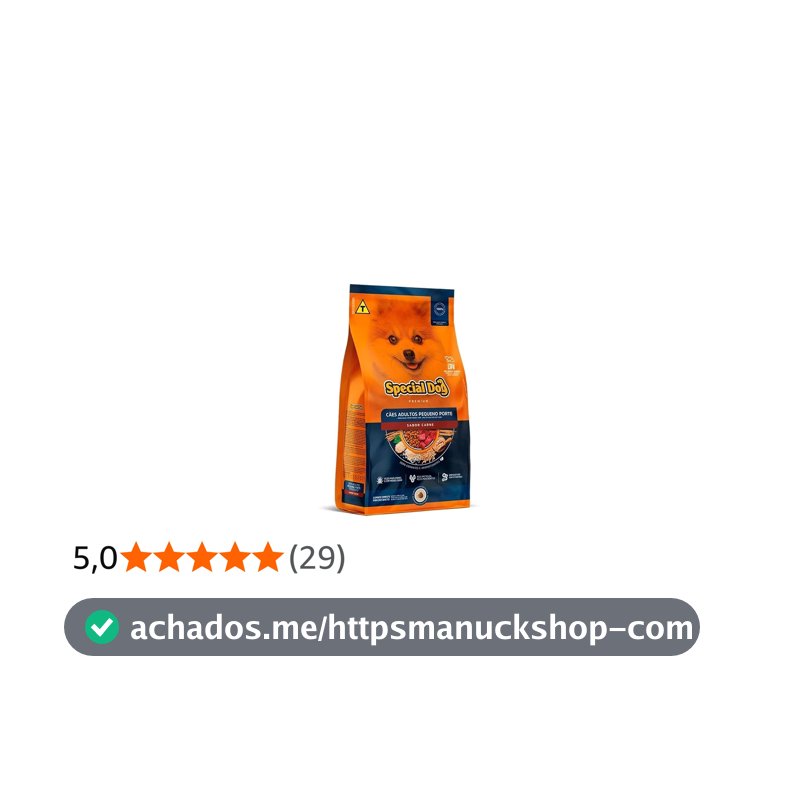 Special Dog Premium Ração para Cães Adultos de Pequeno Porte 10kg