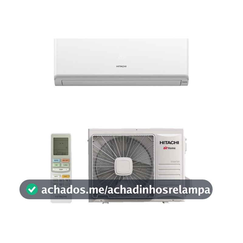 Ar Condicionado Split Hi Wall Inverter Hitachi Airhome 600 Frio 12.000 Btus 220v R-32