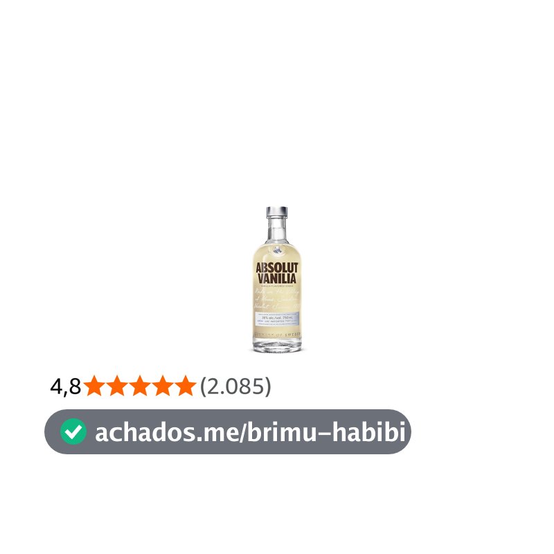 Vodka Absolut Vanilia - 750 ml