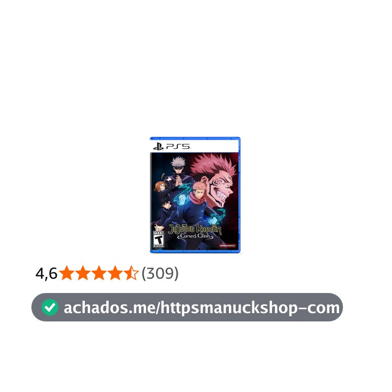 Bandai Namco Jujutsu Kaisen Amaldiçoado Confronto (Ps5)