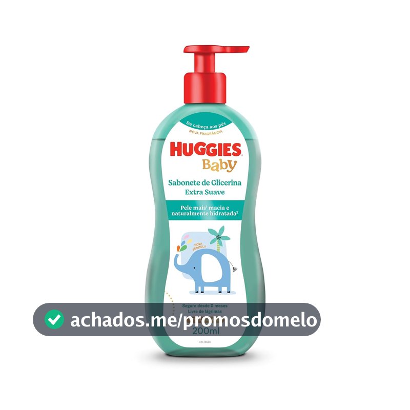 Sabonete Líquido Huggies Extra Suave - 200ml