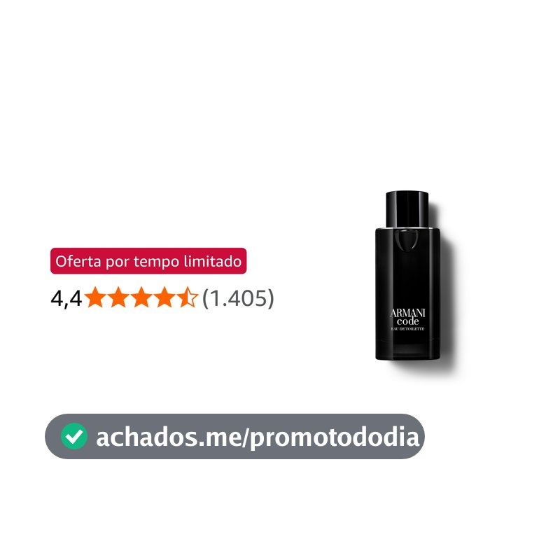 Armani Beauty, Armani Code Eau de Toilette, Giorgio Armani, Perfume Masculino Refilável, Fragrância Oriental Amadeirada com Notas de Tangerina Verde, Lavanda, Fava Tonka e Cedro