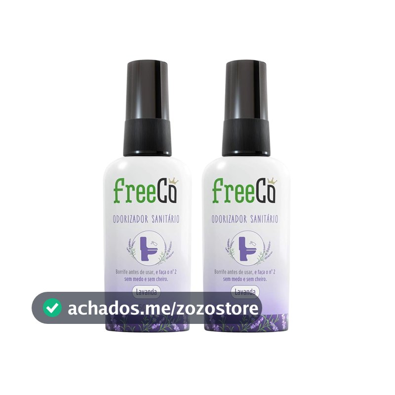 FreeCô Bloqueador De Odores Sanitários - Lavanda Pack com 2 unidades