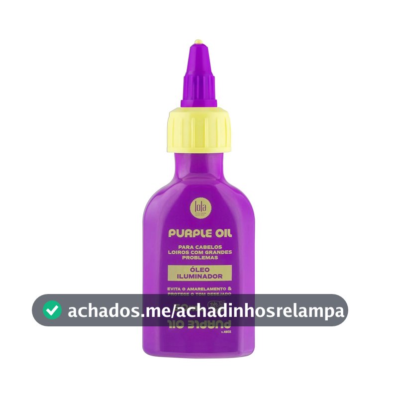Purple Óleo Capilar Loiras 50ml, Lola Cosmetics