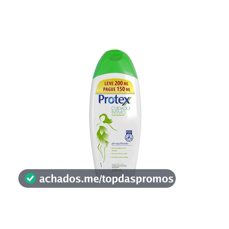 Protex Fresh Equilibrium Sabonete Líquido Íntimo, Leve 200ml Pague 150ml