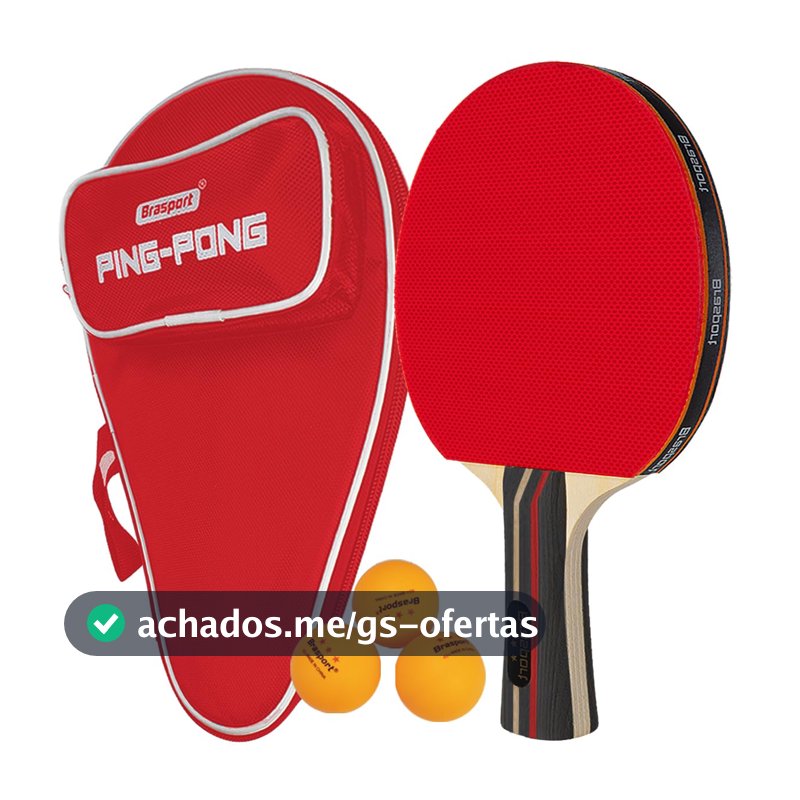 Raquete De Ping Pong Tênis De Mesa Profissional Com Raqueteira