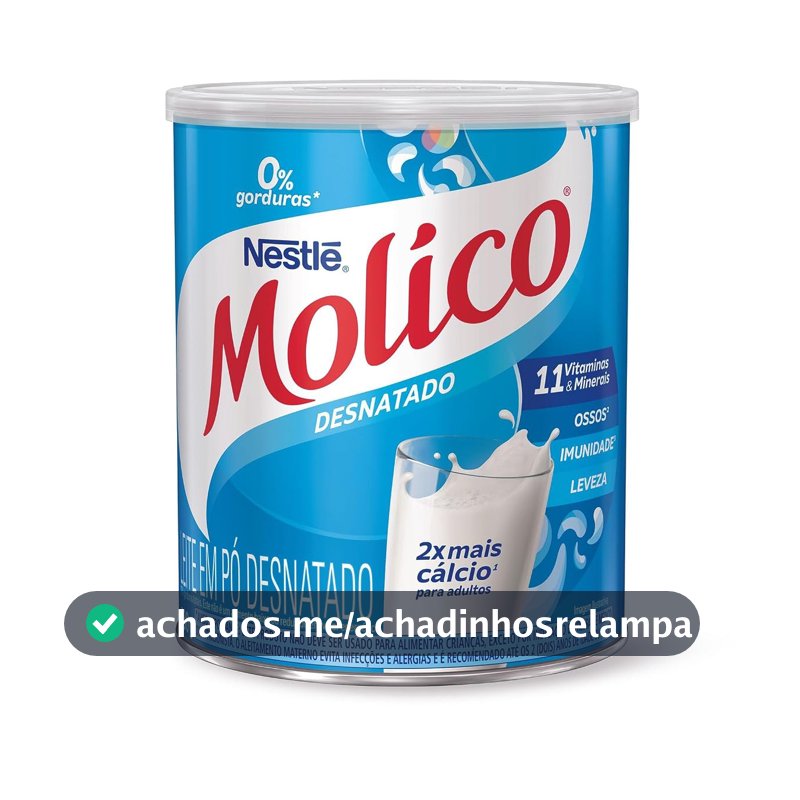 Leite em Pó Desnatado MOLICO Total Cálcio 280g Molico Sabor