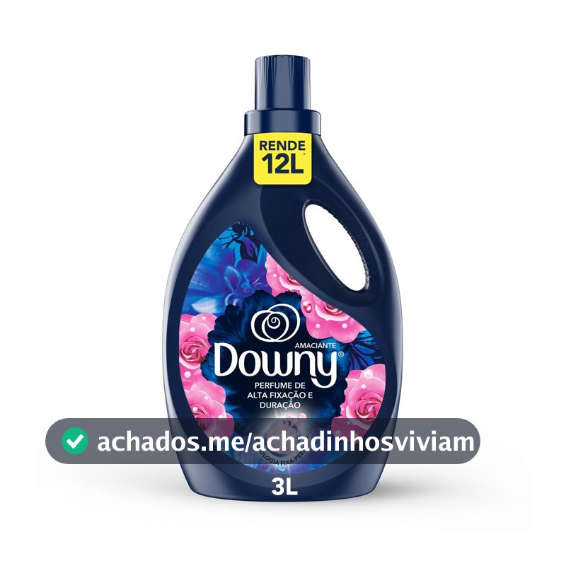 Downy Amaciante Concentrado Líquido Brisa Intenso 3L – Rende 12L