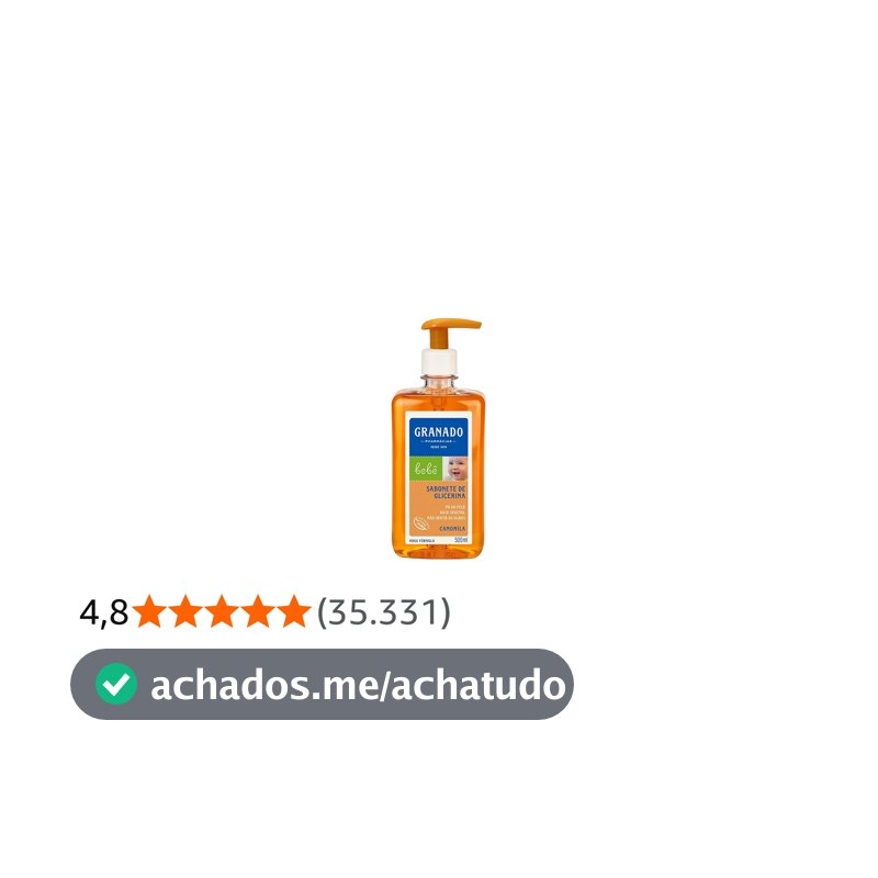 Granado Sabonete Líquido Bebê, Camomila, 500ml