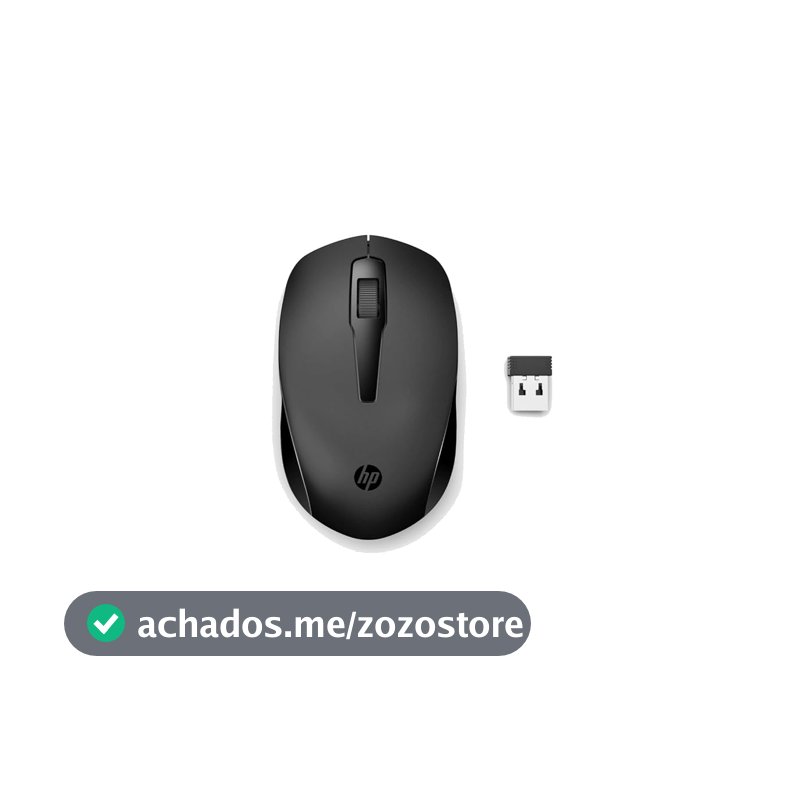 Mouse Sem Fio HP 150 - Sensor óptico de 1600 DPI, Conexão 2,4 GHz com Receptor USB, Design Ambidestro Ergonômico e Rolagem com Função Dupla (2S9L1AA)
