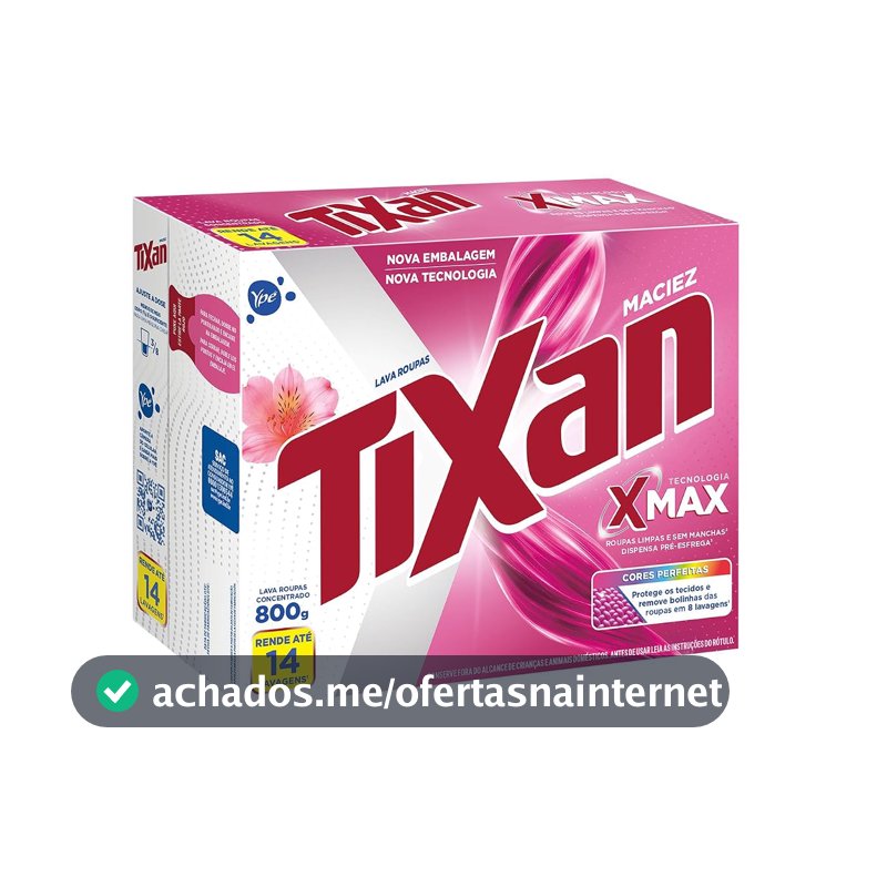 Sabão em Pó Tixan Ypê Maciez 800g