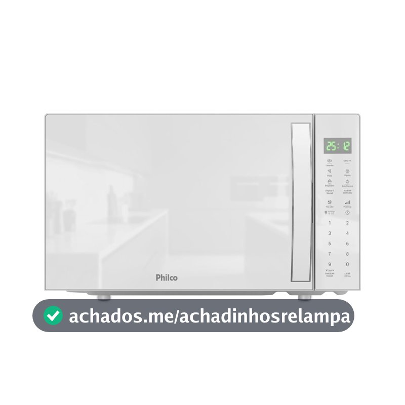 Micro-ondas 28L Philco Pintura Limpa Fácil 1100W PMO31B 220v
