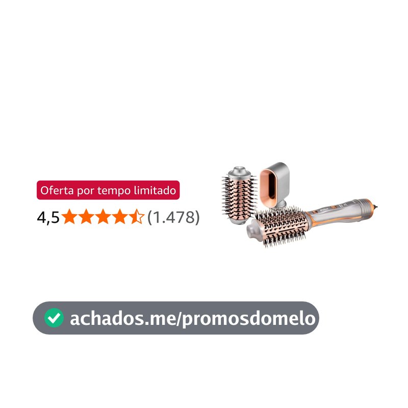 Philco Escova Secadora PES19SG 3 acessórios 1300W