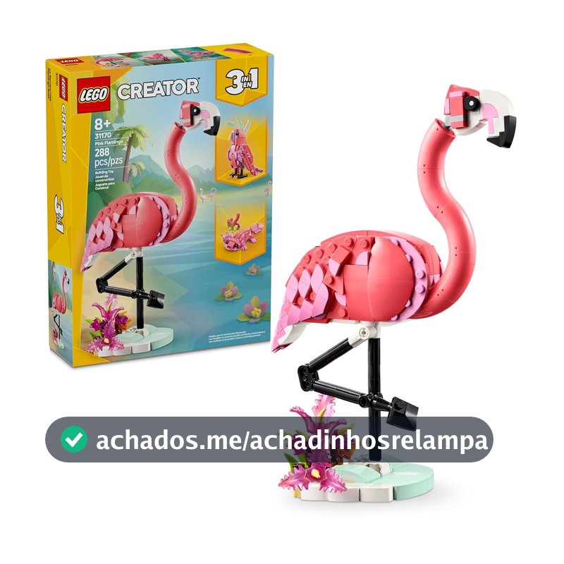 LEGO Creator Animais Selvagens: Flamingo Rosa 31170 (288 Peças)