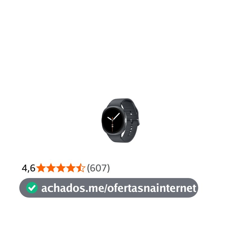 Samsung Galaxy Watch8 Smartwatch 40mm BT, Galaxy AI - Grafite