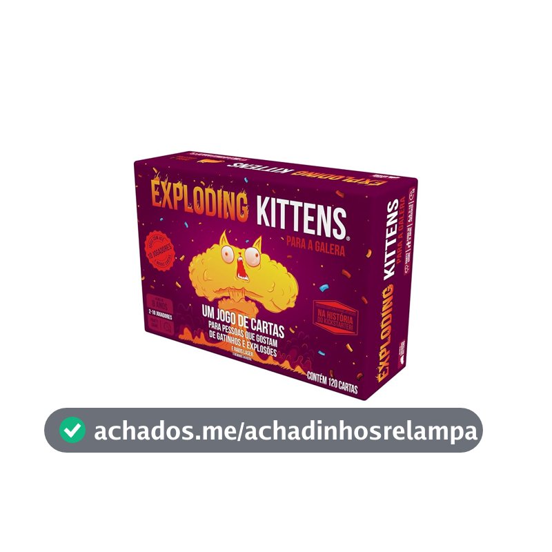 Asmodee, Exploding Kittens: para a Galera, Jogo para 2 a 10 Jogadores