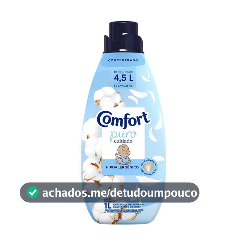 Amaciante Concentrado Comfort Puro Cuidado 1 L