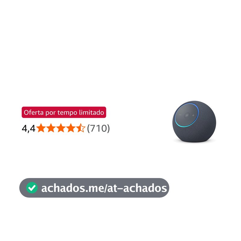 Amazon Echo Dot Max (Geração mais recente), smart speaker com Alexa, som envolvente e hub de casa inteligente integrado, ideal para sua sala de estar, Cor Grafite, com Acesso Antecipado à Alexa+