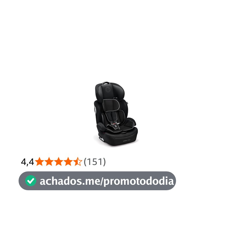 Cadeira Para Auto 9-36 Kg Isofix Litet Safemax Fix 2.0 Preta - BB459