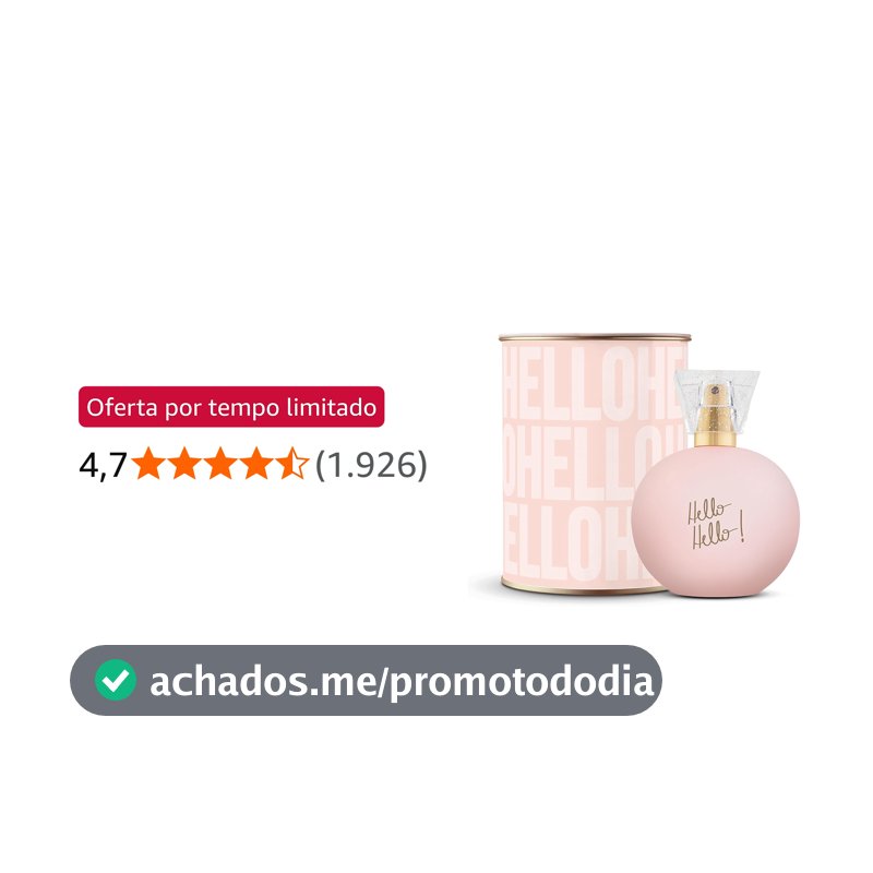 Ciclo Cosméticos Deo Colonia Nah Hello! Hello! 100Ml Lata