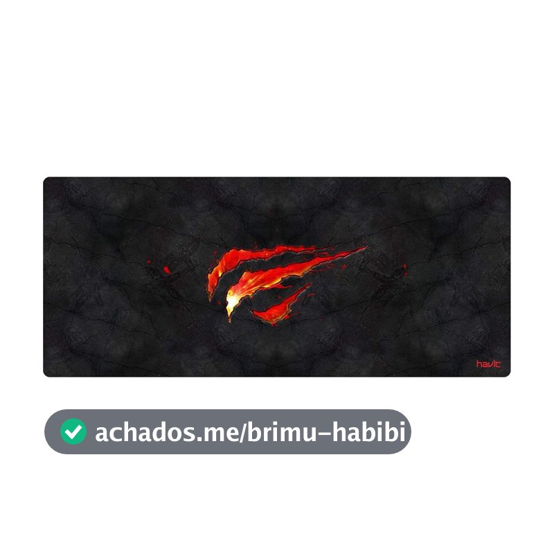 Havit Mouse Pad Grande 70 X 30 Cm Gamer, Hv-MP861, Movimento Suave e Preciso, Costurado, Preto