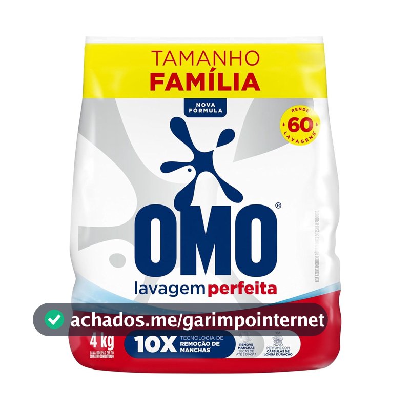 Omo Sabão em Pó Lavagem Perfeita 4Kg