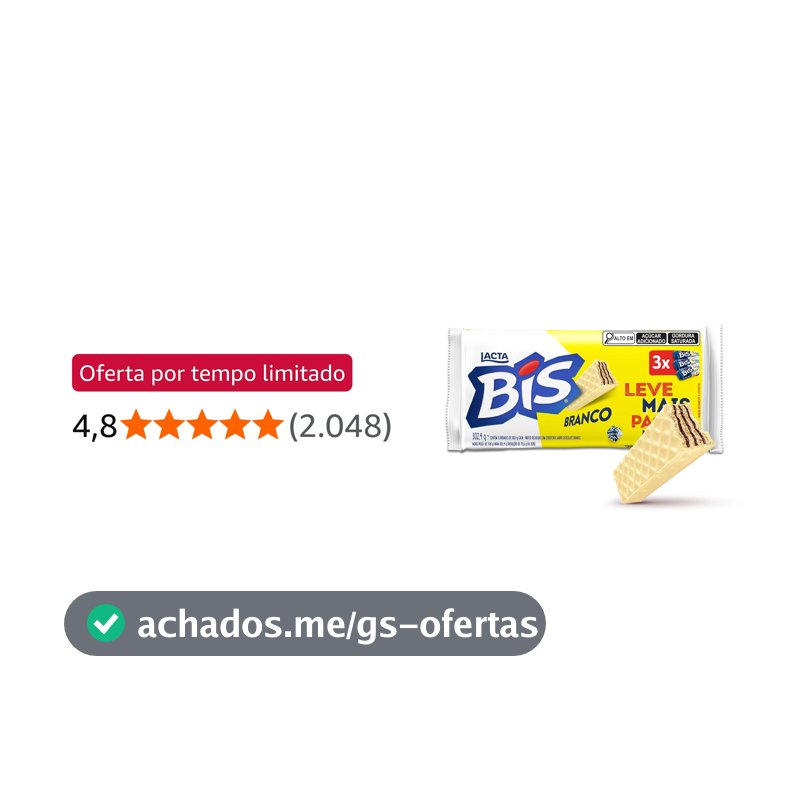 Lacta Bis Laka - Chocolate Branco Kit 3 Unidades 100,8g