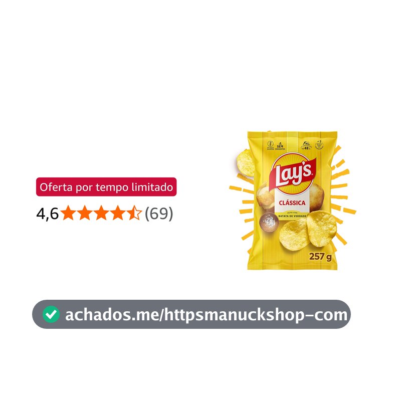 Lay's Batata Frita Lisa Clássica Original 257g