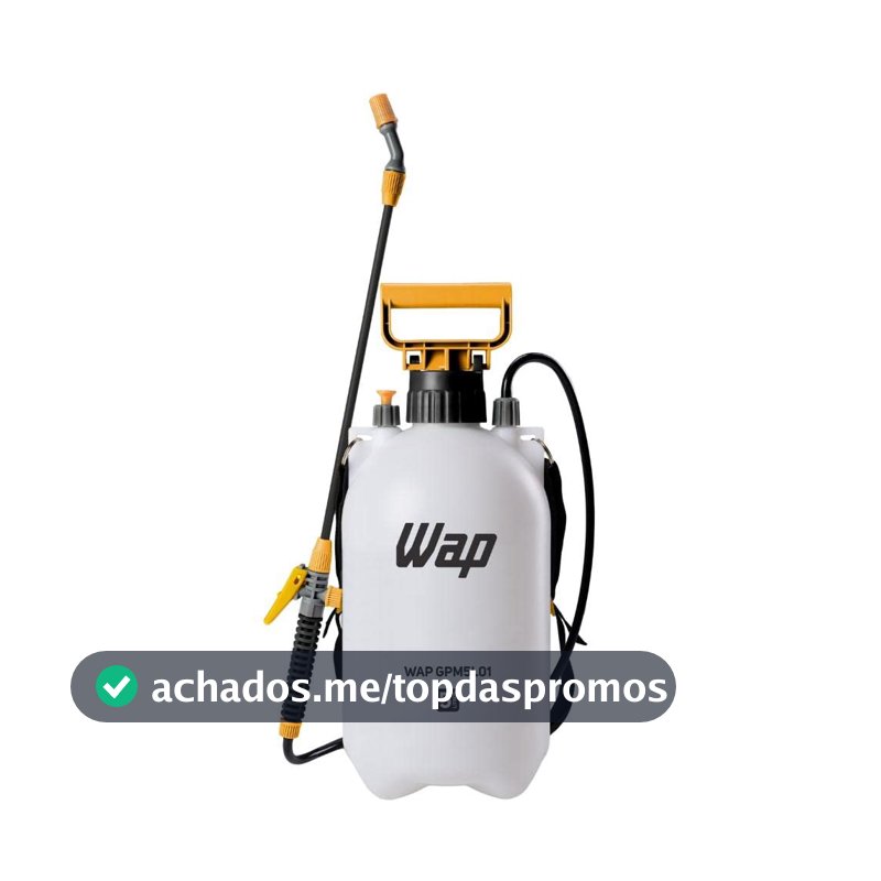 WAP Pulverizador Manual 5 Litros GPM5L01 Borrifador Com Compressão Prévia Jato Regulável Trava Para Pulverização Contí­nua