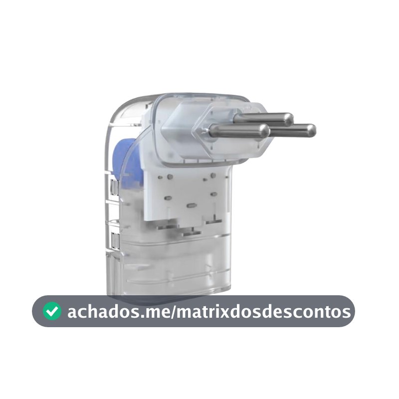 Protetor Contra Surtos Elétricos (DPS) CLAMPER 127/220V, 20 Amperes, 3 Pinos, para PC, PS5, Xbox, Smartphone, Monitor, Impressora, etc - iCLAMPER Pocket Fit 3P 20A Transparente LCF, Bivolt