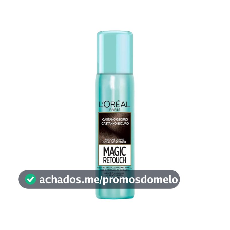 Magic Retouch Spray Retoque De Raiz Instantâneo L'Oréal Paris Castanho Escuro