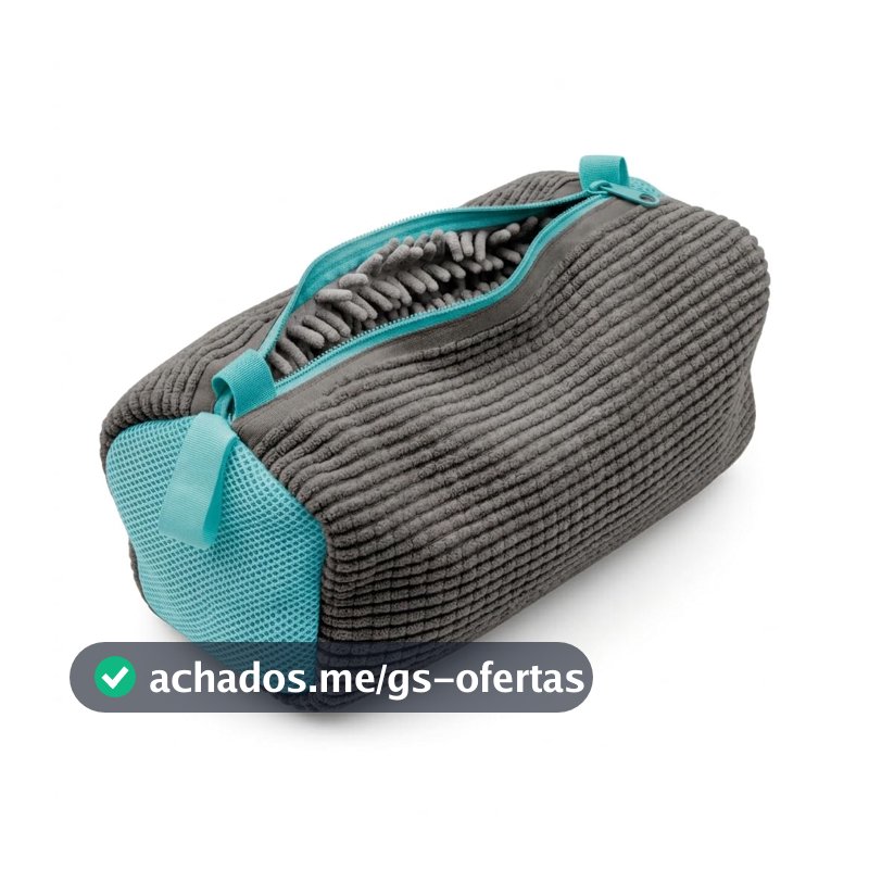 Saco para Lavar Tênis na Máquina, Microfibra Chenille, Zíper Reforçado, Proteção Antirrisco, Reutilizável (1, Cinza)