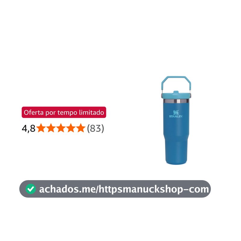 Stanley Garrafa Térmica Tumbler Flip Straw Azure 887ml