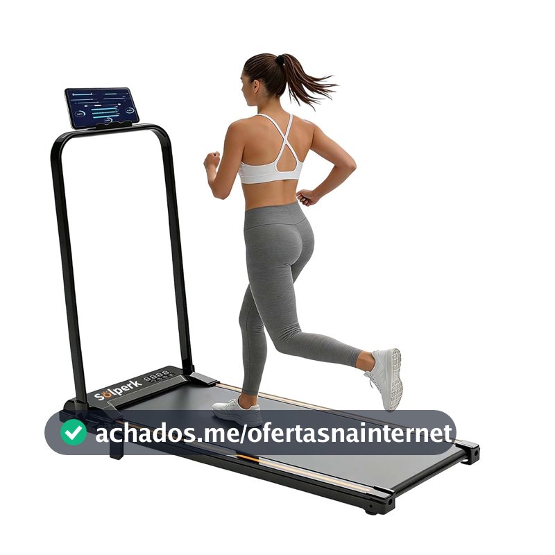 Esteira Ergométrica 2,0HP, Bluetooth, 12km/h, 120kg