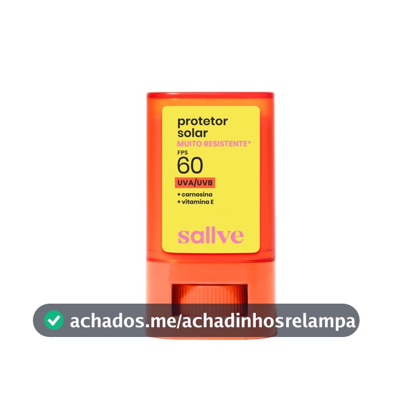 Sallve Protetor Solar em Bastão FPS60 15g