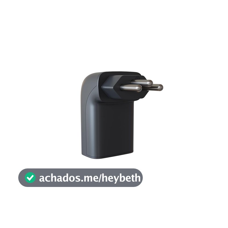 Protetor Contra Surtos Elétricos (DPS) CLAMPER 127/220V, 10 Amperes, 3 Pinos, para PC, PS5, Xbox, Smartphone, Monitor, Impressora, etc - iCLAMPER Pocket Fit 3P 10A Preto LCF, Bivolt