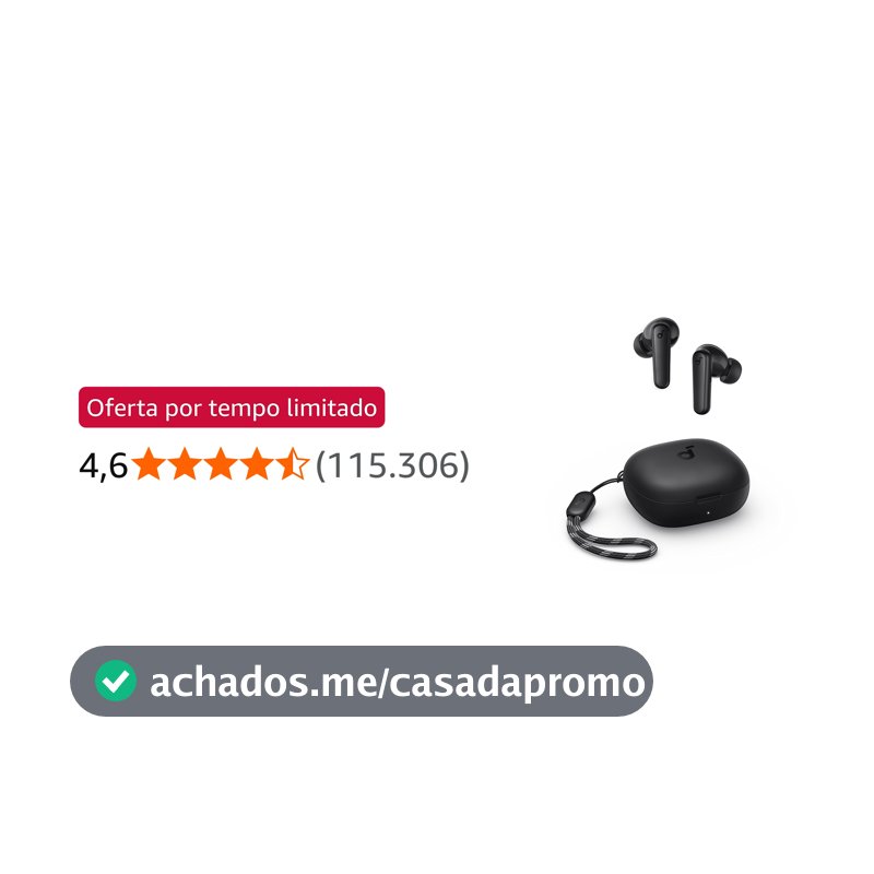 soundcore P20i da Anker, Fone de Ouvido Bluetooth 5.3 Sem Fio, 2 Mics IA
