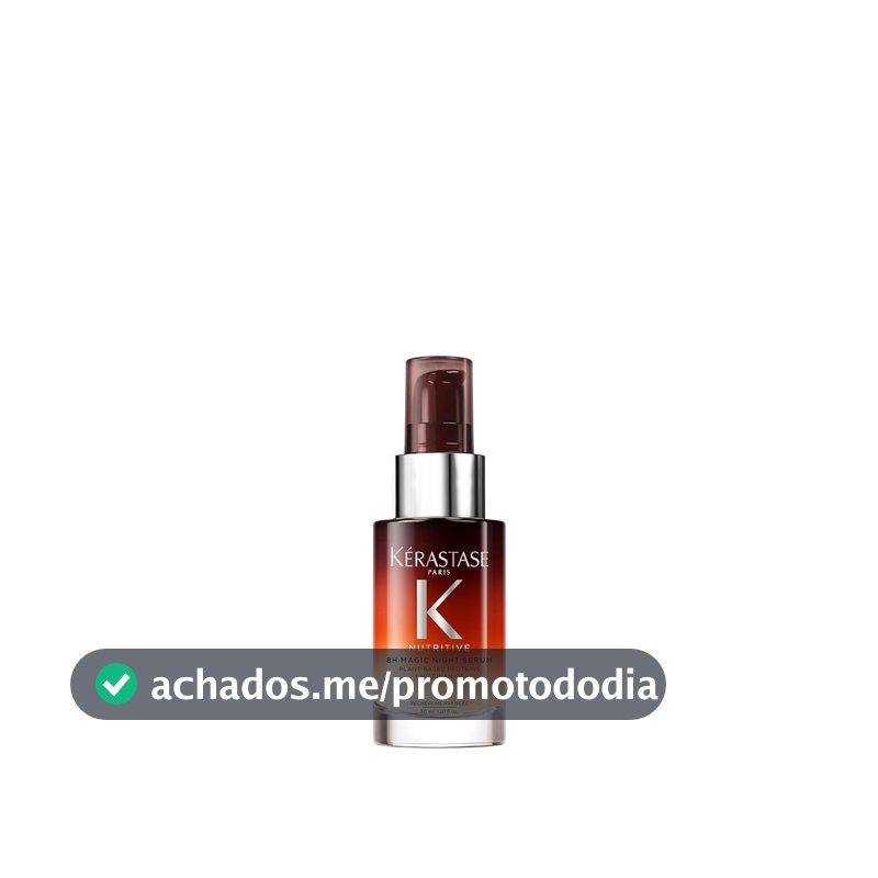 Kérastase Nutritive Sérum Capilar Noturno 8H Magic Night Travel Size Para Cabelos Secos com Nutrição Profunda, Proteção Contra a Fricção do Travesseiro e Cabelos Mais Fortes 30ml