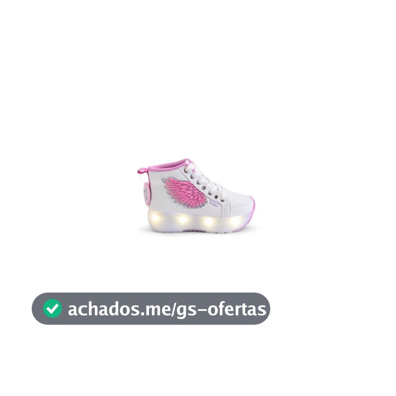 Tenis de Rodinhas Cano Médio Fly Cano Alto com Led Pampili