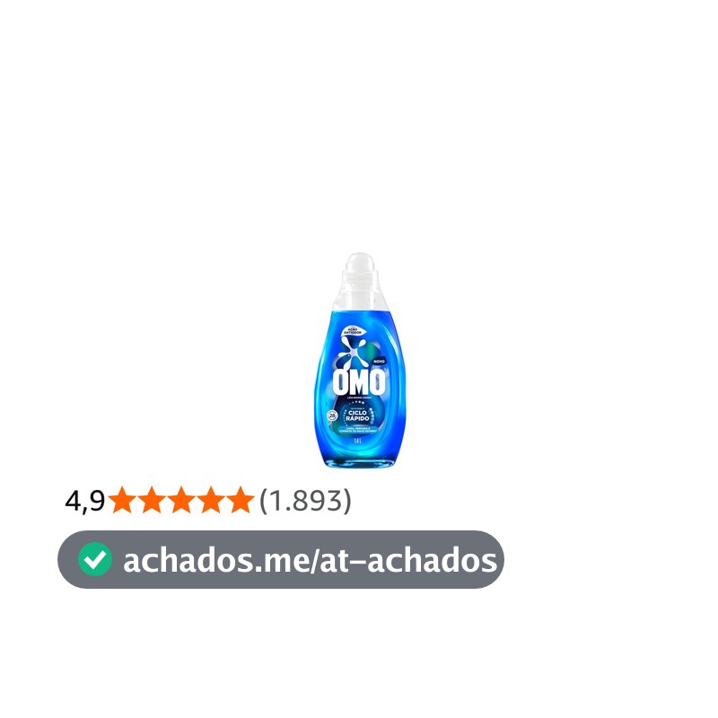 Lava-Roupas Líquido Omo Ciclo Rápido Ação Antiodor Frasco 1,4l