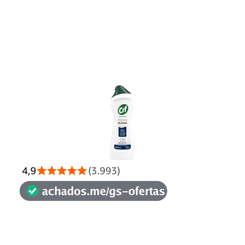 Cif Cremoso Limpeza Milagrosa Produto De Limpeza De Casa Milagroso Original Remove 100% Da Sujeira Difícil Sem Esforço 250 Ml